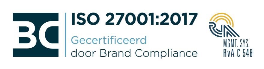 ISO27001:2017 gecertificeerd